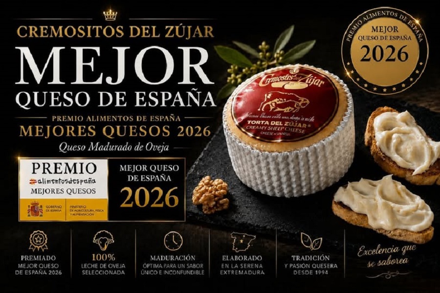 ¡CREMOSITOS DEL ZÚJAR, MEJOR QUESO DE ESPAÑA 2026!